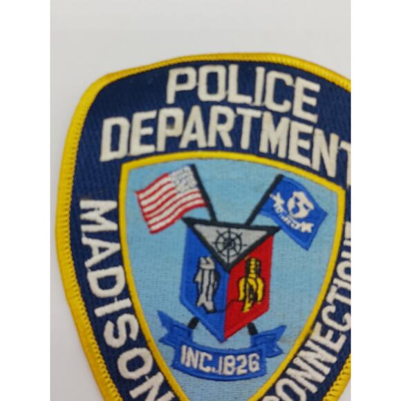 Madison Connecticut Police Department Patch Shield Flags - Picture 2 of 5